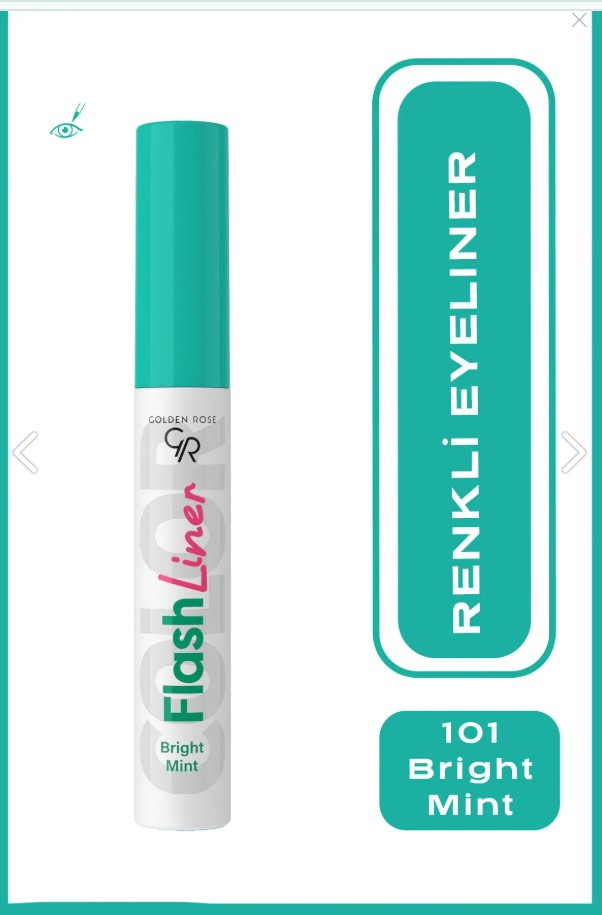 Golden Rose Flash Liner Colered Eyeliner No:101 Bright Mint - Renkli Eyeliner
