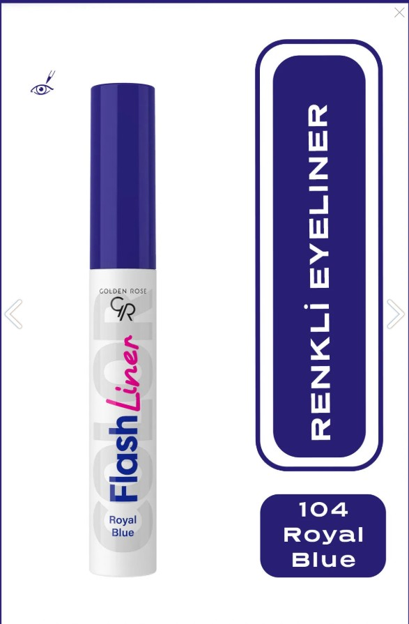 Golden Rose Flash Liner Colered Eyeliner No:104 Royal Blue - Renkli Eyeliner