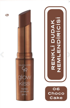 Golden Rose Glow Kiss Tinted Lip Balm No: 06 Choco Cake - Renkli Dudak Nemlendirici