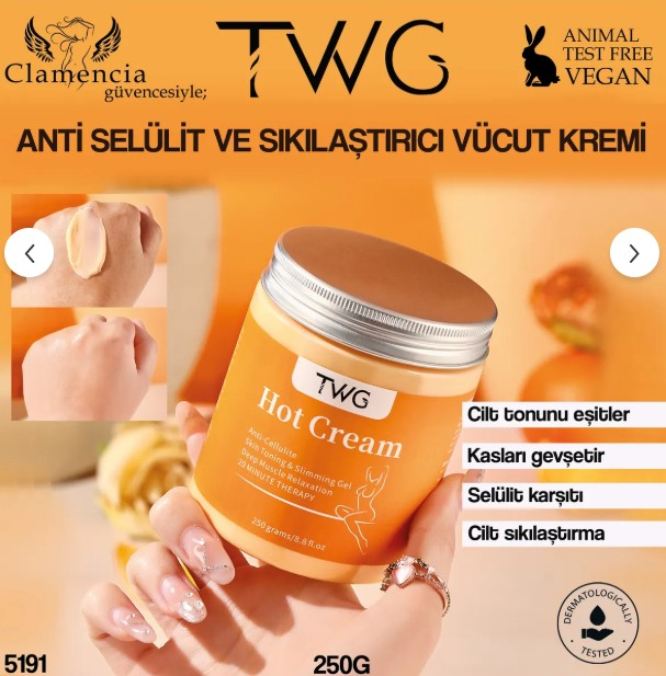Clamencia TWG Anti-Selülit Zayıflama Kremi 250gr