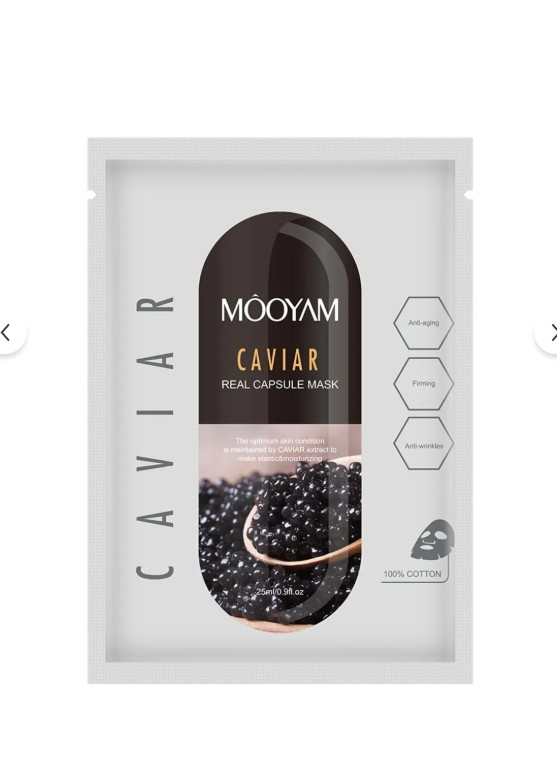 MOOYAM Capsule Mask Caviar Kağıt Yüz Maskesi