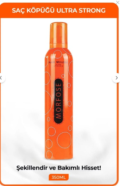 Morfose N.G. Saç Köpüğü Ultra Strong Turuncu 350 Ml