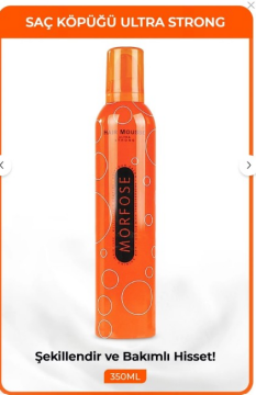 Morfose N.G. Saç Köpüğü Ultra Strong Turuncu 350 Ml