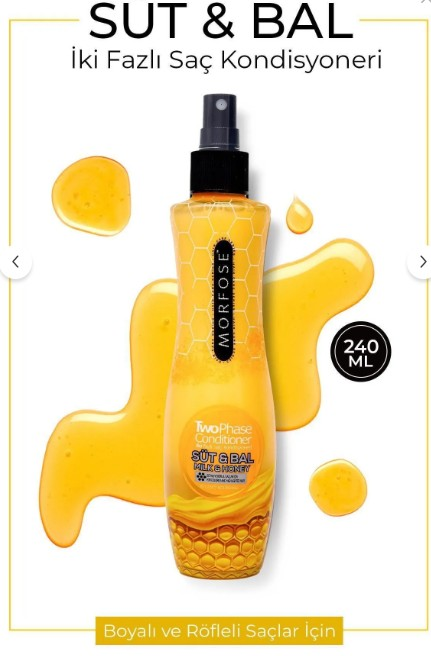 Morfose Çift Fazlı Fön Suyu 240ml Süt Bal