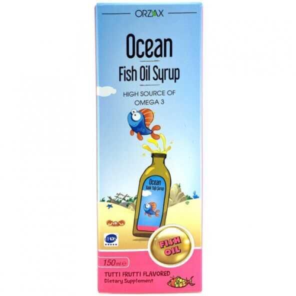Orzax Ocean Tutti Frutti Karışık Meyve Aromalı Balık Yağı Şurup 150 ml
