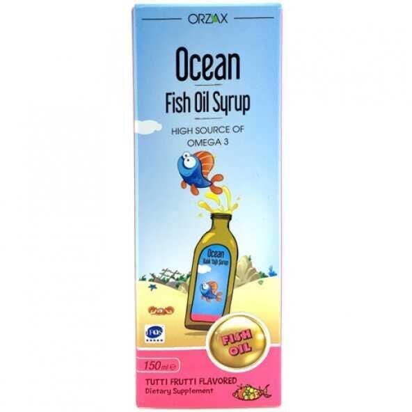 Orzax Ocean Tutti Frutti Karışık Meyve Aromalı Balık Yağı Şurup 150 ml