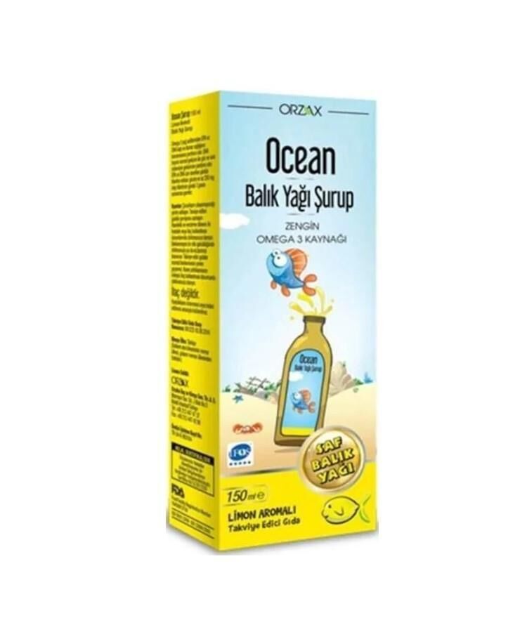 Orzax Ocean Omega3 Şurup 150 ml - Limon