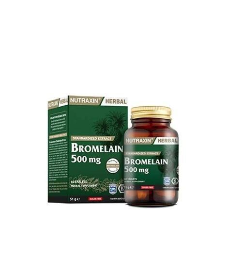 Nutraxin Bromelain 500 mg 60 Kapsül