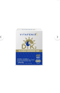 Vitafenix D3K2 ve Kabak Çekirdeği Yağı İçeren 400 Damla