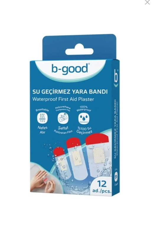 B-GOOD Yara Bandı Su Geçirmez 12'li