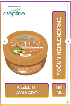 Cire Aseptine Vazelin Avakado 150Ml