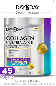 DAY2DAY The Collagen MultiBalance Tip 1/ Tip 2/ Tip 3/ Tip 5/ Tip 10 Kolajen Toz Form 540 gr