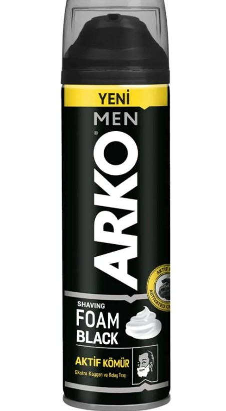 Arko Tıraş Köpük 200 Ml Black
