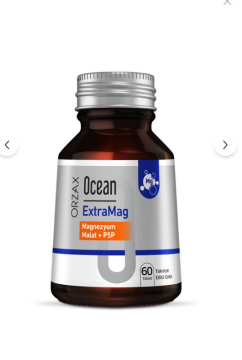 Orzax Ocean ExtraMag Magnezyum Malat + P5P Takviye Edici Gıda 60 Tablet