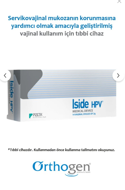 Iside HPV Vajinal Ovül 14'lü