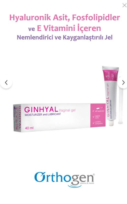 Ginhyal Vaginal Jel 40 ml