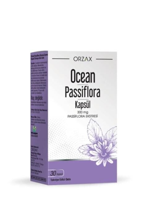 Orzax Ocean Passiflora 300 mg 30 Kapsül