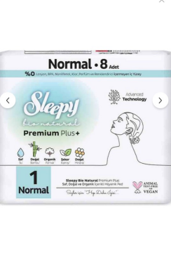 Sleepy Bio Natural Hijyenik Ped Normal 8Li