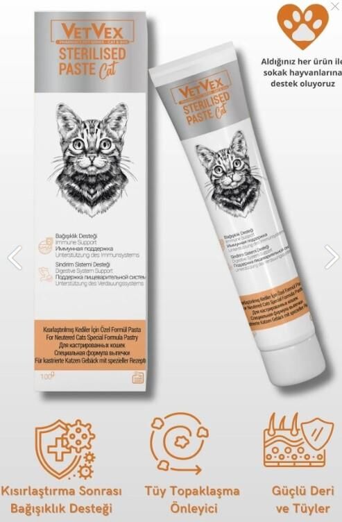 Vetvex Sterılısed Pasta-Kısırlaştırılmış Kediler Özel
