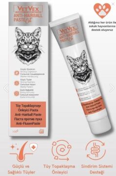 Vetvex Antı- Haırball Pasta -Kedi Tüy Topaklamayı Önleyici