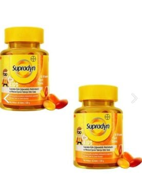 Supradyn Kids Multivitamin Ve Mineral Içeren Çiğnenebilir 60 Tablet 2 Adet