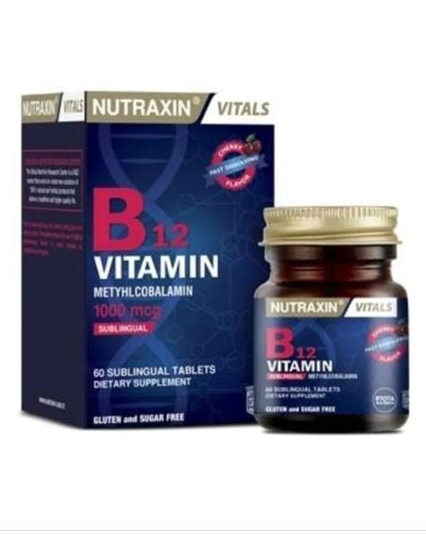 Nutraxin B12 Vitamin 1000mcg 60 Tablet