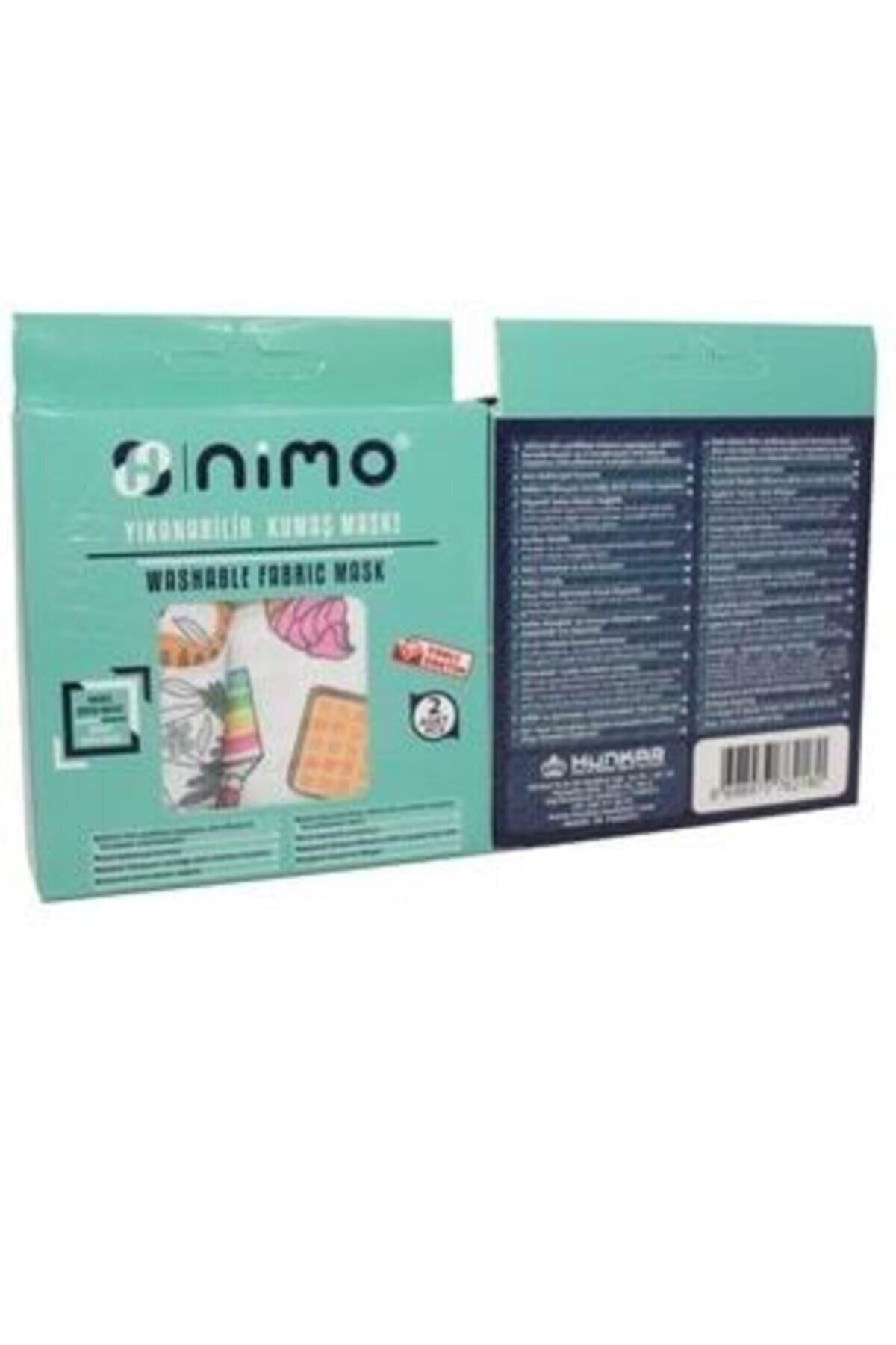 Nimo Yıkanabilir 2 Adet Pediatrik Kumaş Maske