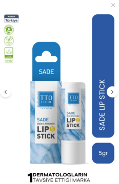 TTO Dudak Koruyucu Stick SPF 20 Nemlendirici Sade X Günlük