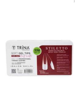 Trina Soft Jel Takma Tırnak -stilletto (YARI MAT) 550' Li