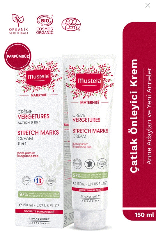 Mustela Maternite Strech Marks Çatlak Kremi 150 ml