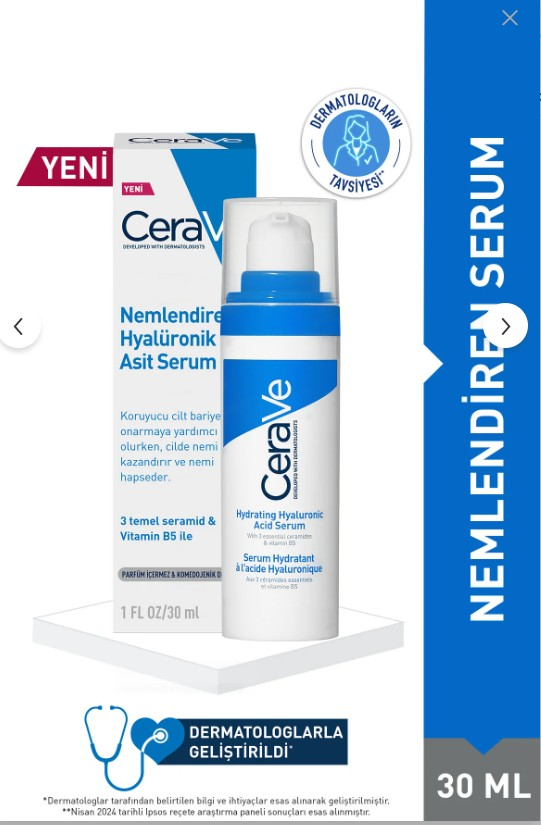 CeraVe Nemlendiren Hyalüronik Asit Serum 30 ml