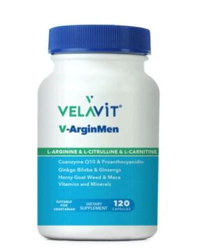 Velavit V-ArginMen Takviye Edici Gıda 120 Kapsül