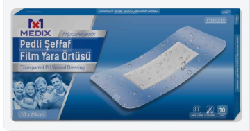 Medix Pedli Şeffaf Film Örtüsü