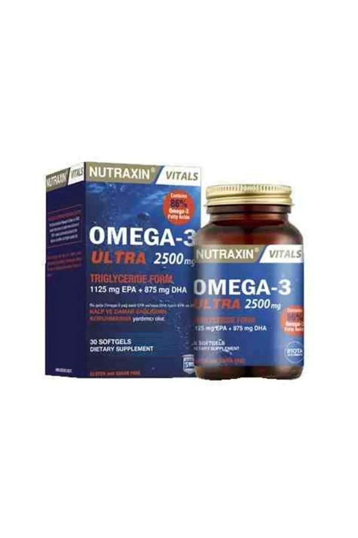 Nutraxin Omega-3 Ultra 2500 mg 30 Yumuşak Kapsül