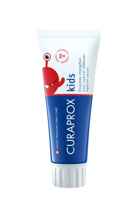Curaprox Enzycal Kids Flörürsüz 2 Yaş Diş Macunu 60 ml Çilekli