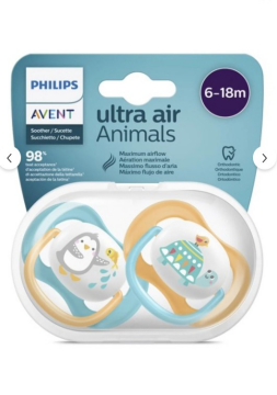 Philips Avent Avent Emzik Scf080/07 Ultra Air Erkek 6-18ay 2 Adet