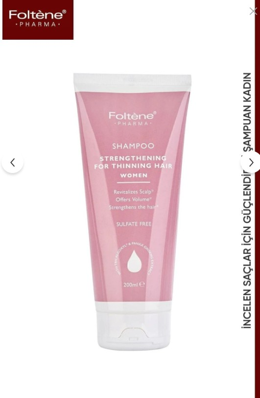Foltene Pharma Saç Dökülmesine Karşı Kadınlara Özel Aktif Şampuan 200 Ml