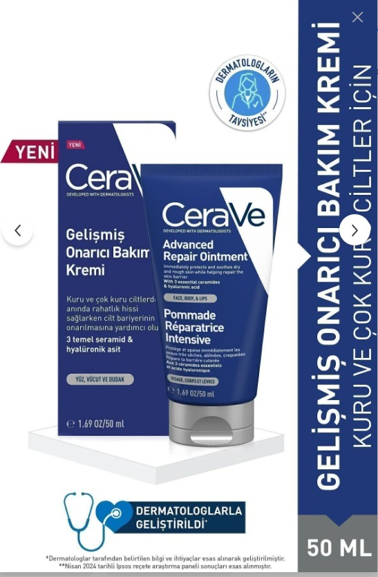 CeraVe Gelişmiş Onarıcı Bakım Kremi 50 ml