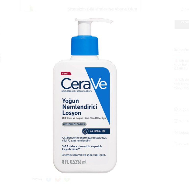 CeraVe Yoğun Nemlendirici Losyon 236 ml