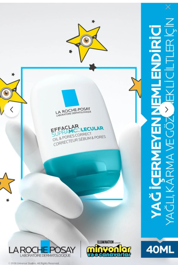 La Roche Posay Effaclar Supramolecular Gözenek Ve Yağlanma Karşıtı Bakım Kremi 40 ml