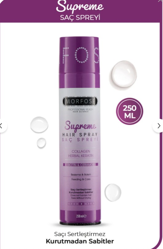 Morfose Supreme Saç Spreyi 250 ml