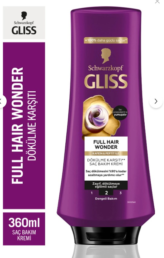 Gliss Full Hair Wonder Saç Bakım Kremi 360 ml