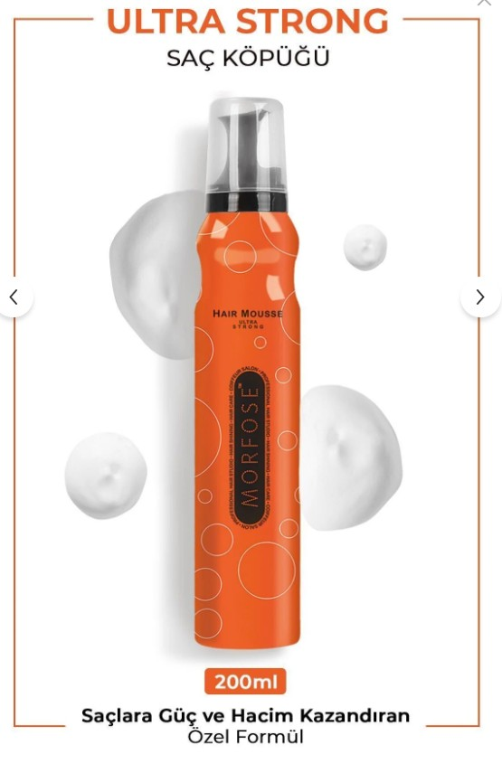 Morfose Ultra Strong Saç Köpüğü 200 ml