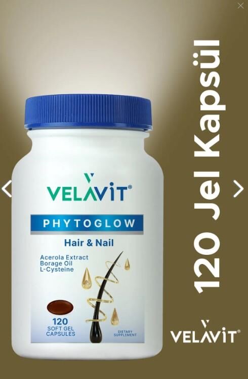 Velavit Phytoglow Hair & Nail 120 Jel Kapsül