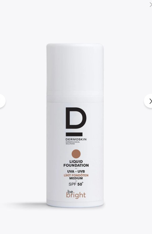 Dermoskin Be Bright SPF50+ Likit Fondöten 33ml - Medium