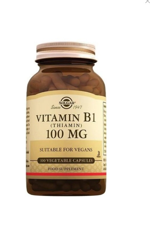 Solgar Vitamin B1 - Thiamin 100mg 100 Kapsül