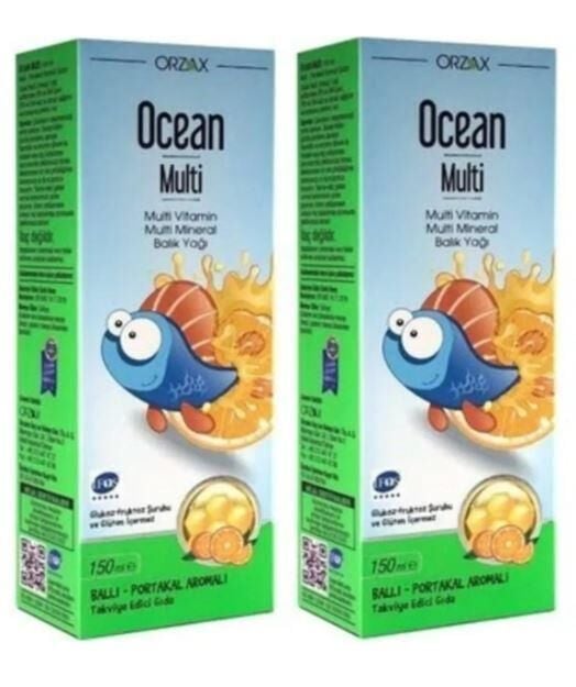 Ocean Multi Şurup Ballı Portakal Konsantreli Kral Şakir 150 ml 2 Adet