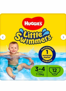Huggies Little Swimmers Mayo Bebek Bezi 7-15 kg 12'li