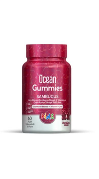 Orzax Ocean Gummies Sambucus Kids Takviye Edici Gıda 60 Adet Çiğnenebilir Jel Form