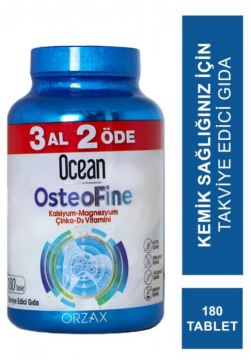 Orzax Ocean Osteofine 180 Tablet 3 Al 2 Öde